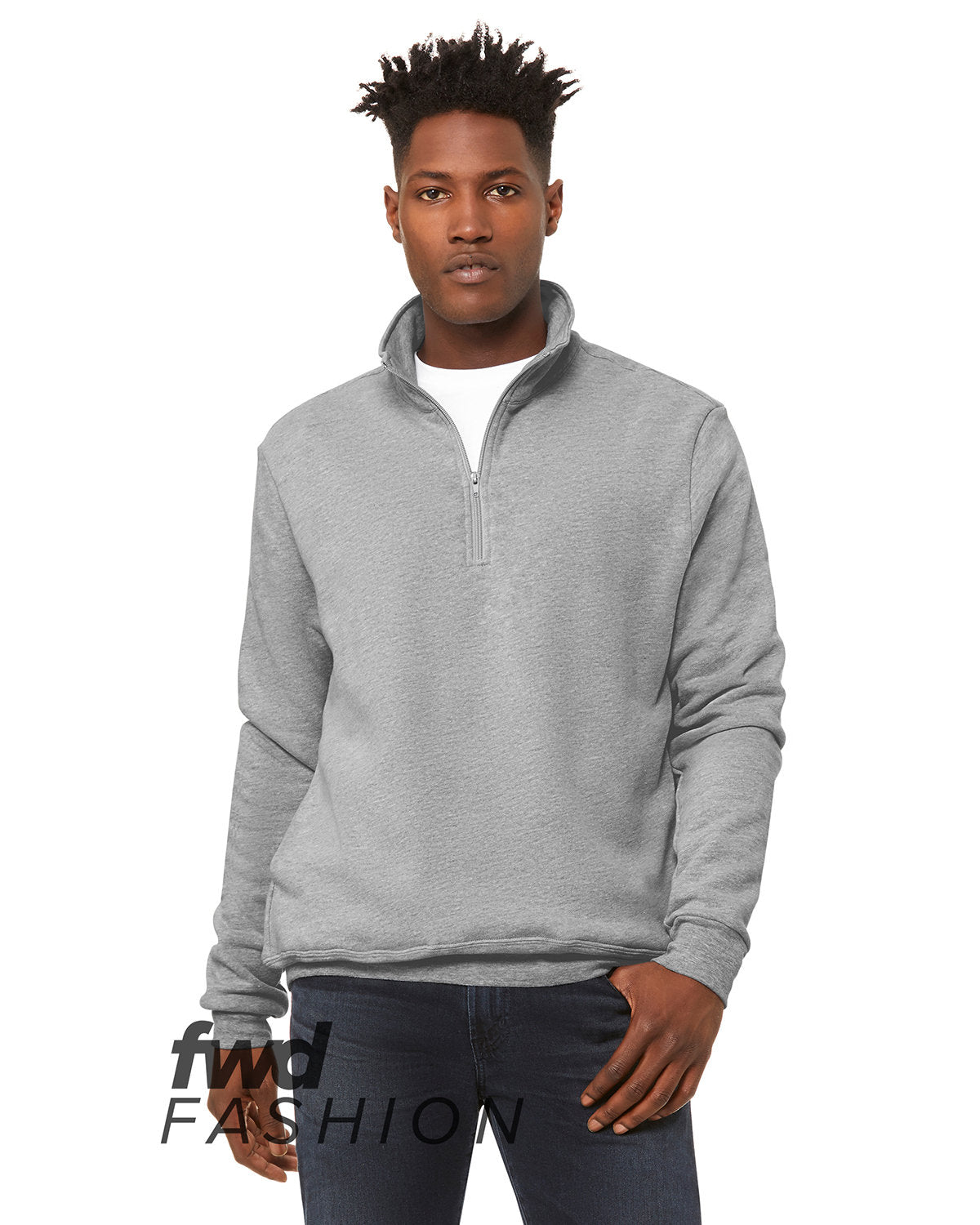 Bella + Canvas FWD Fashion Unisex Quarter Zip Pullover Fleece (3740C)