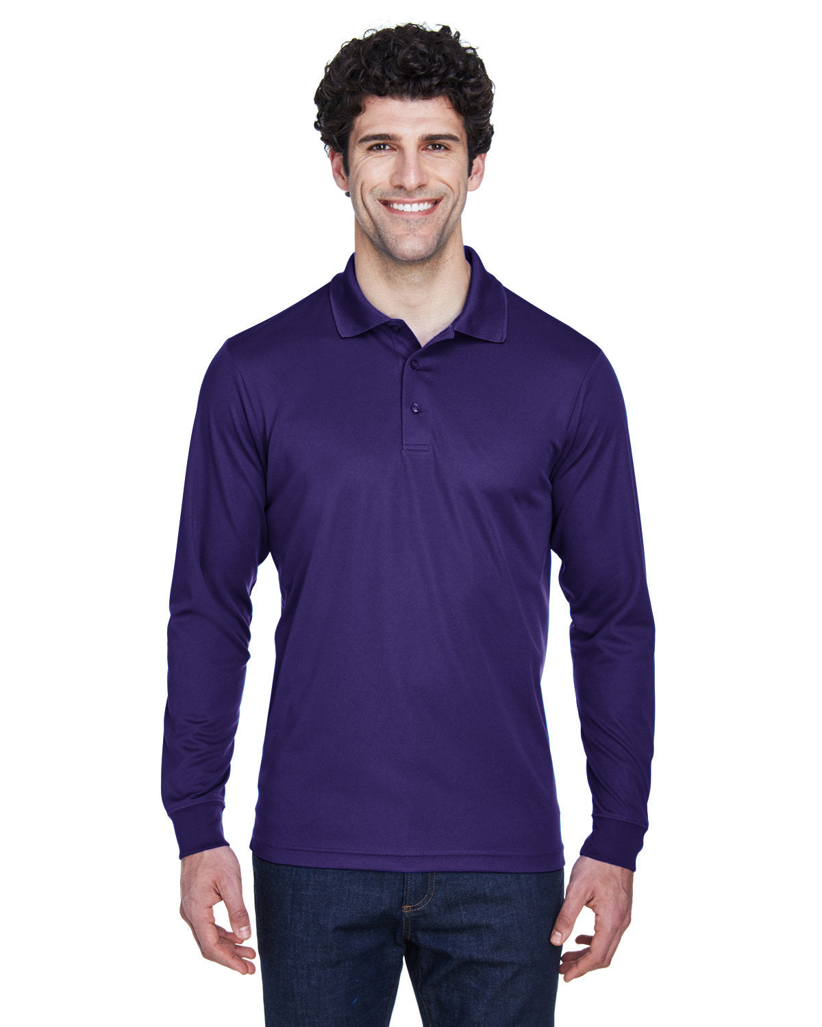 CORE365 Men's Pinnacle Performance Long-Sleeve Piqué Polo (88192)