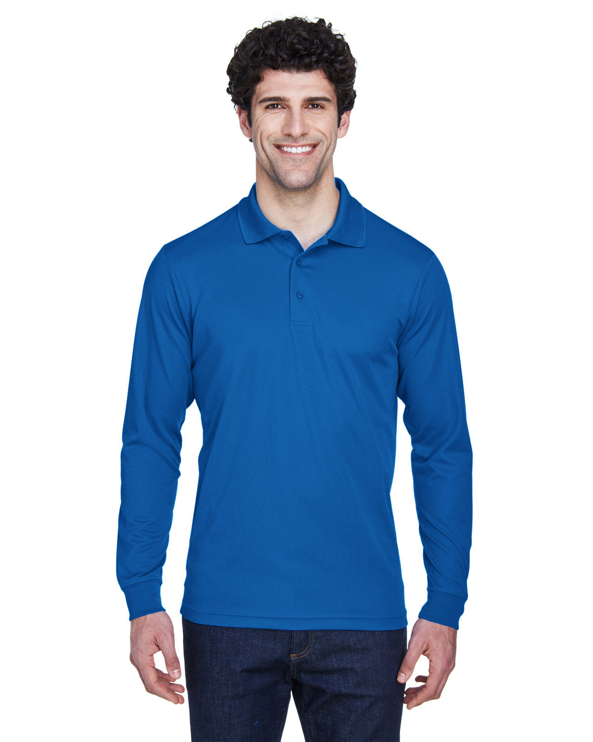 CORE365 Men's Pinnacle Performance Long-Sleeve Piqué Polo (88192)