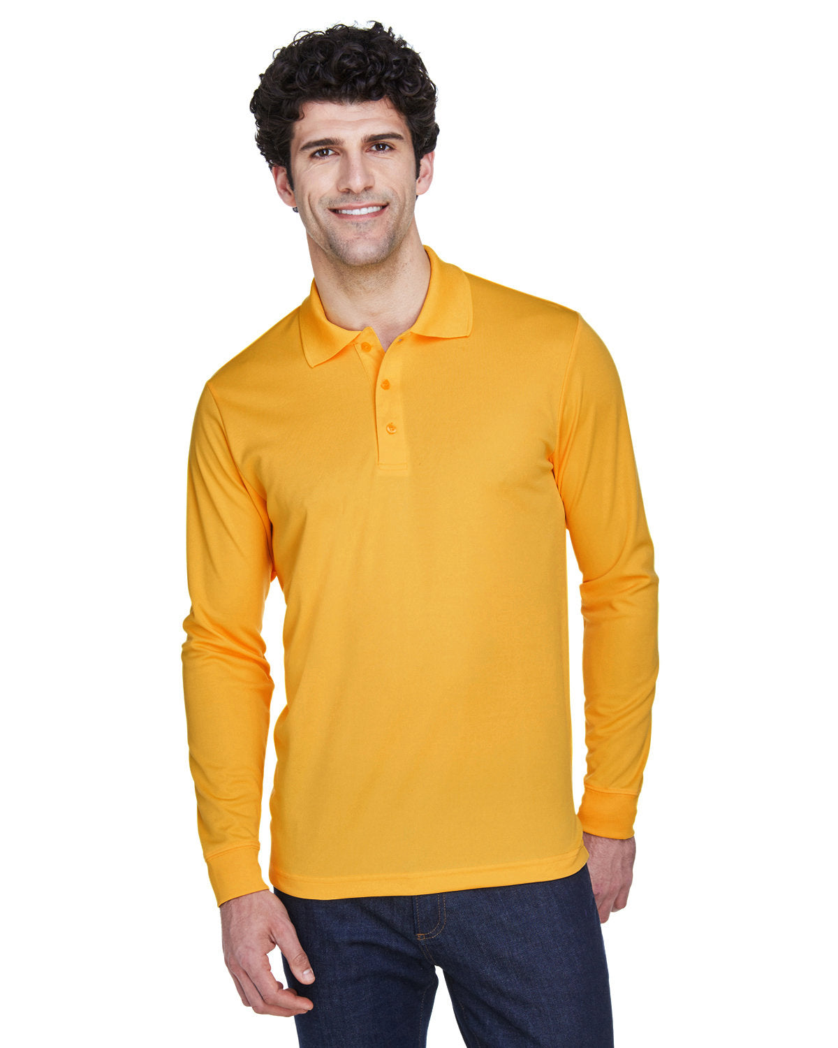 CORE365 Men's Pinnacle Performance Long-Sleeve Piqué Polo (88192)