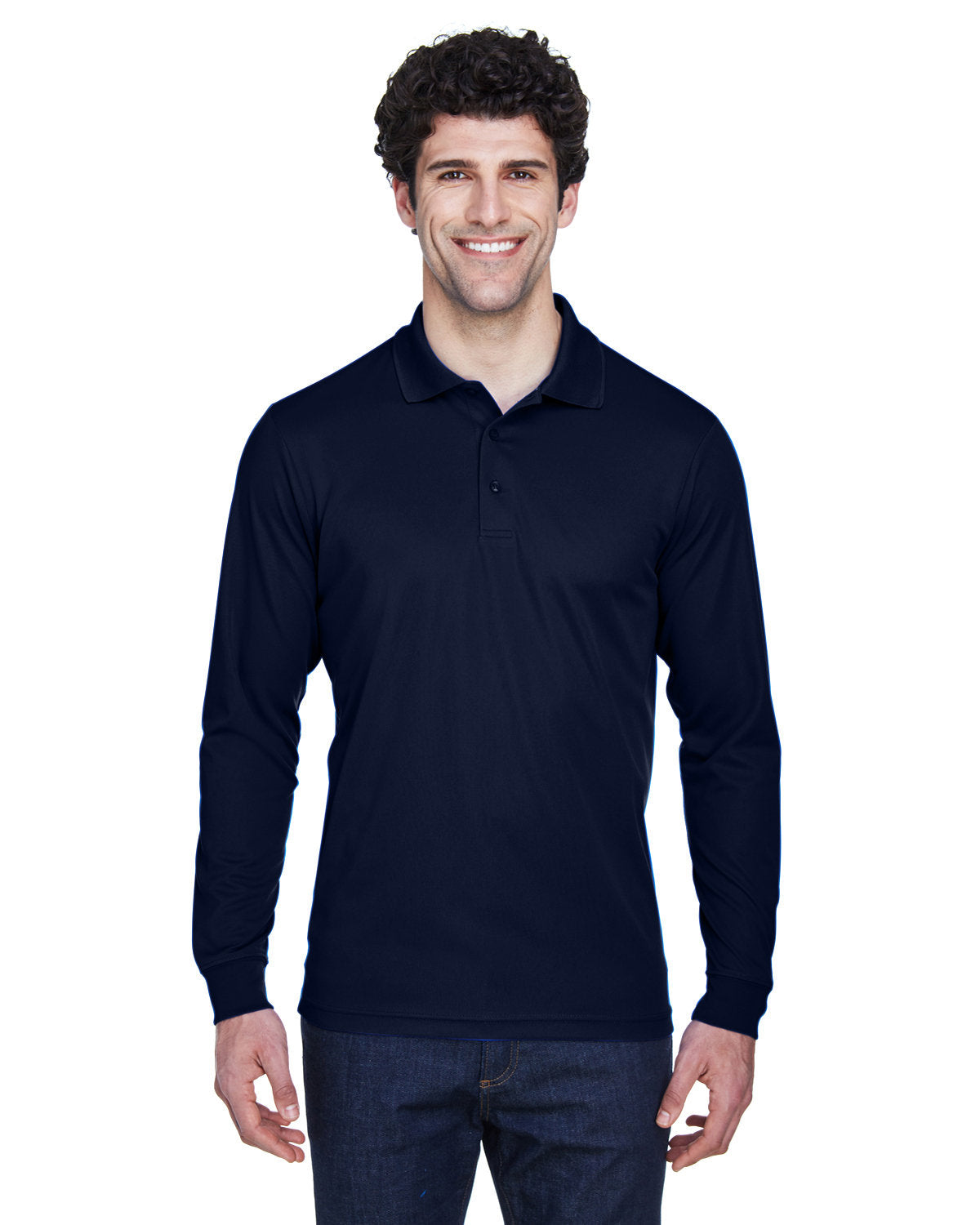 CORE365 Men's Pinnacle Performance Long-Sleeve Piqué Polo (88192)