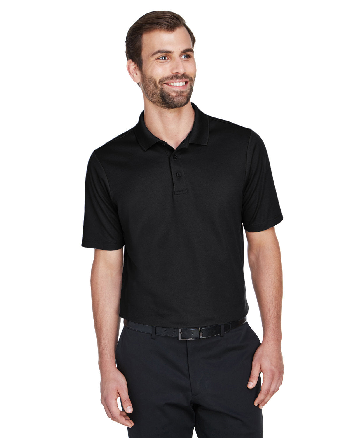 Devon & Jones CrownLux Performance® Men's Plaited Polo (DG20)