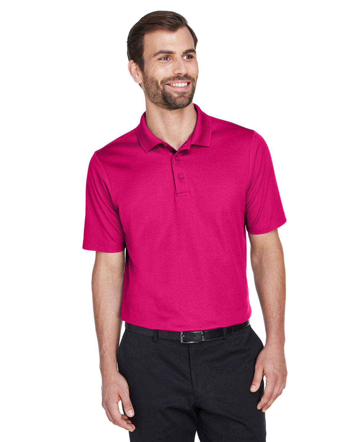 Devon & Jones CrownLux Performance® Men's Plaited Polo (DG20)