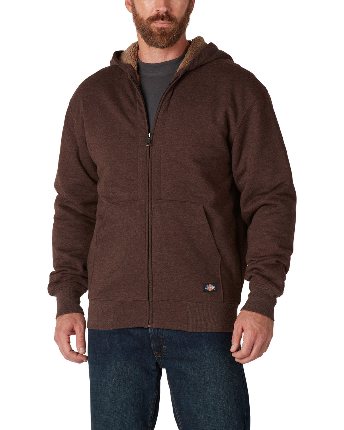 Dickies Men's Fleece-Lined Full-Zip Hooded Sweatshirt (TW457)