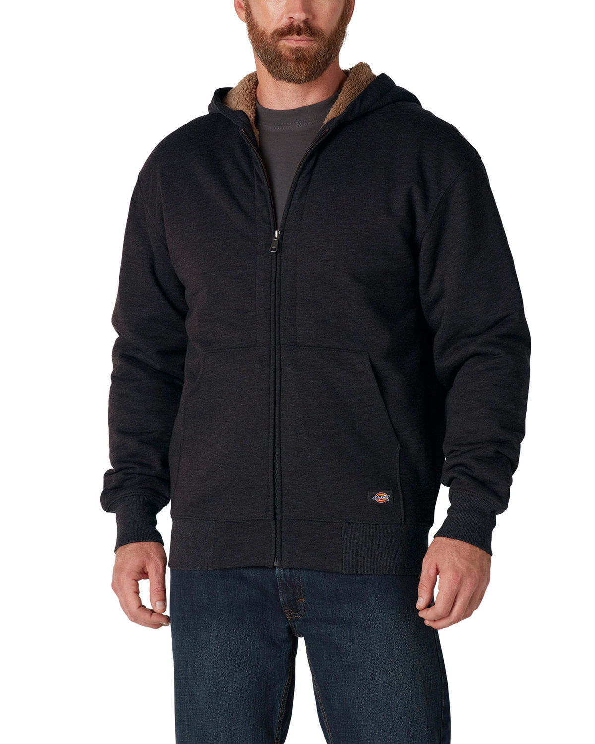 Dickies Men's Fleece-Lined Full-Zip Hooded Sweatshirt (TW457)